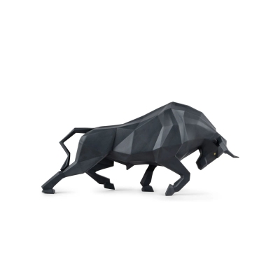 Lladrò Matte Black Bull...