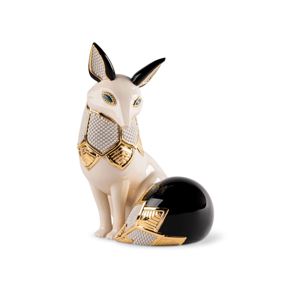 Lladrò Jewel Fox Porcelain Sculpture