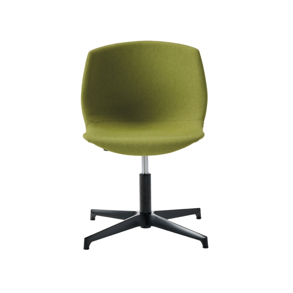 BBB Italia Poltrona Cocoon con base 4 razze in alluminio spazzolato