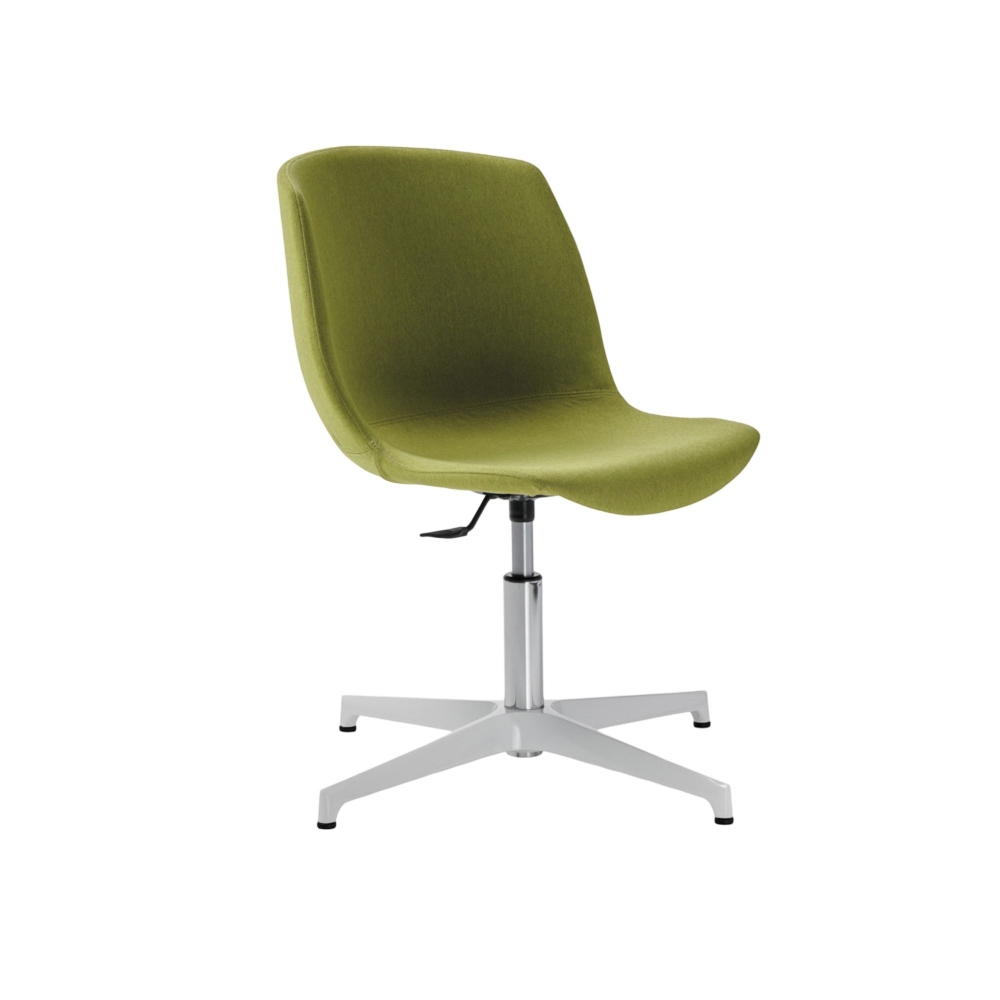 BBB Italia Poltrona Cocoon con base 4 razze in alluminio spazzolato