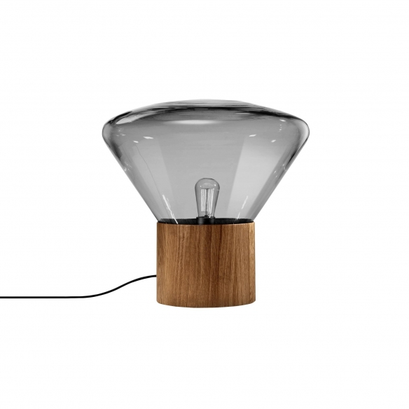 Pronta Consegna - Brokis Lampada da tavolo Muffins Wood 01 PC849 - Smoke Grey