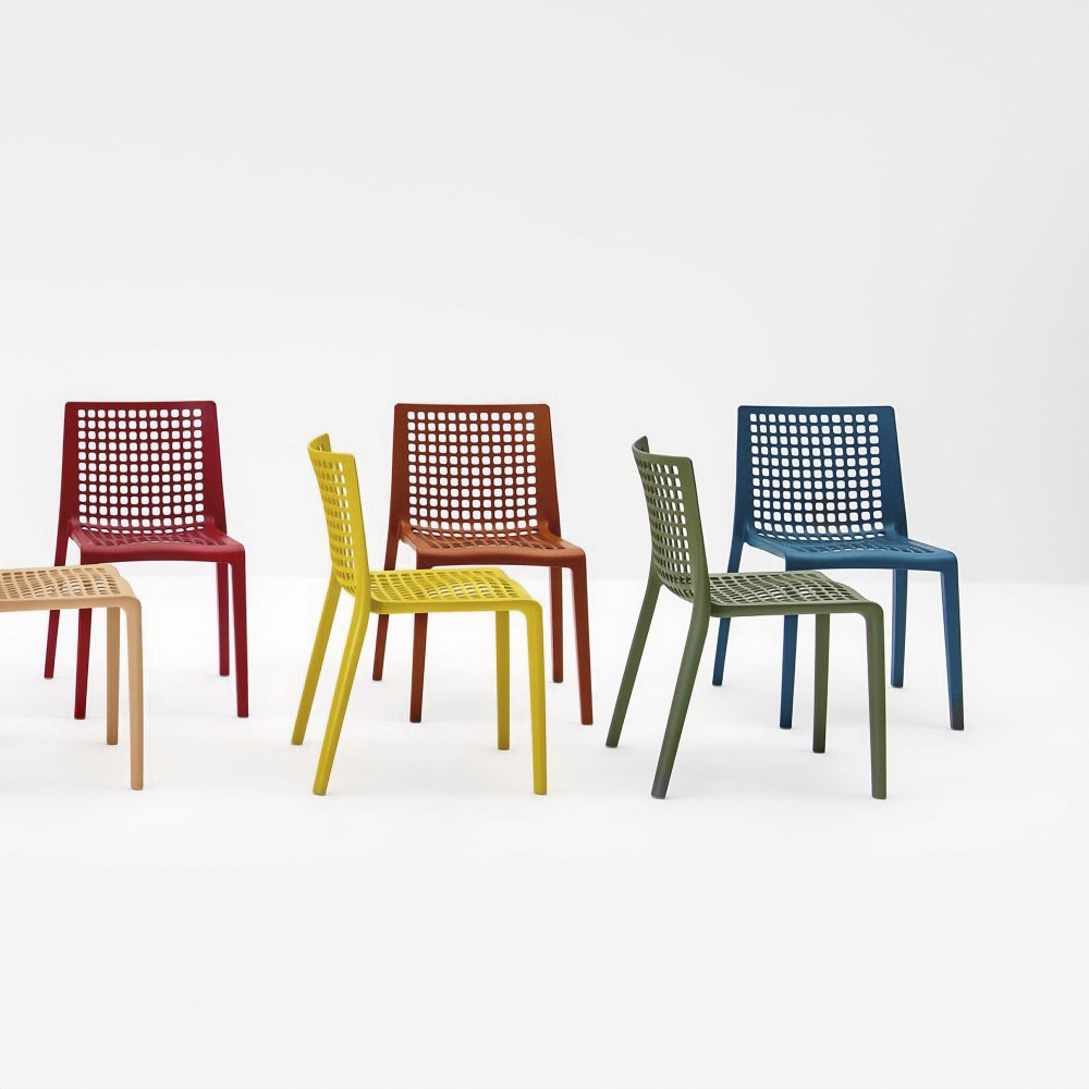 Quick Ship - Desalto 288 Chair Raspberry Red