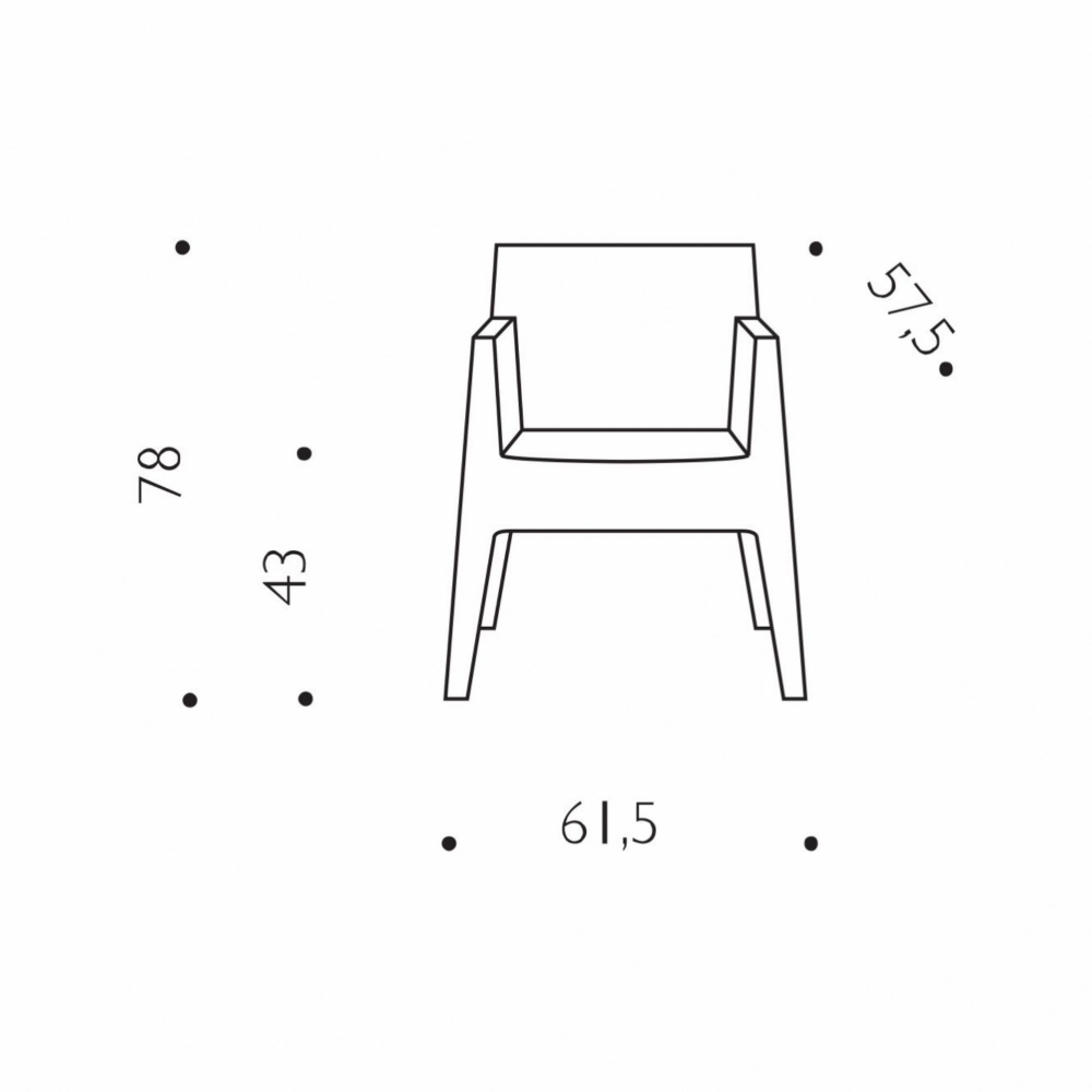 Pronta Consegna - Driade Poltroncina Toy Grigio Chiaro