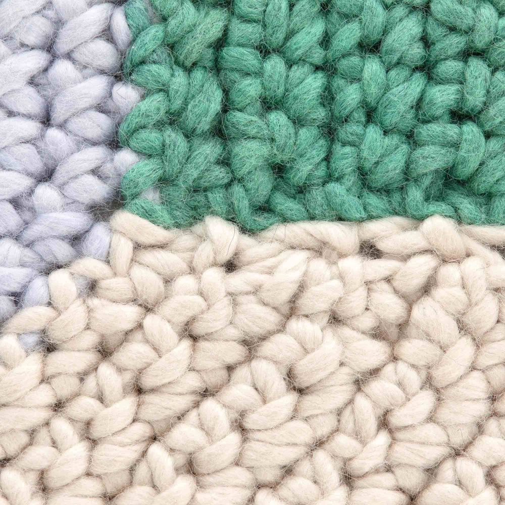 Pronta Consegna - Gan Tappeto Crochet Mono cm. 180x100 Blue