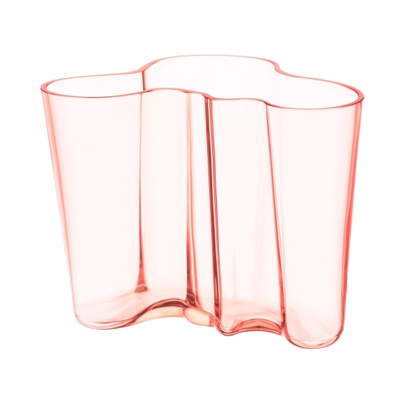 Quick Ship - Iittala Alvar Aalto Vase mm 160 Salmon Pink