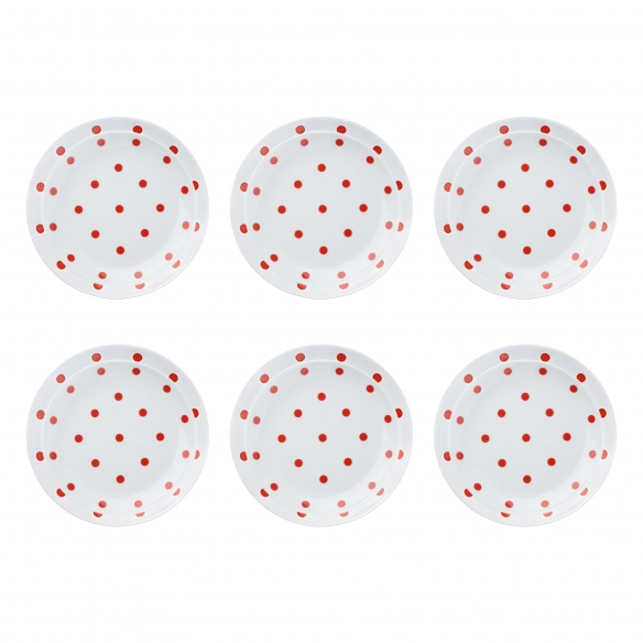 Arzberg Cucina Red Points Set of 12 plates