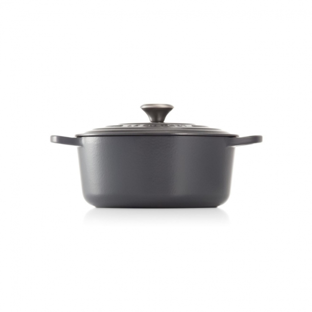 Quick Ship - Le Creuset Cocotte Evolution Round Casserole diam. 26 cm Matt Black