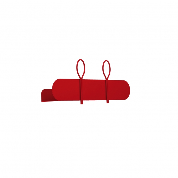 Quick Ship - Meme Design Balloon wall shelf cm. 45 Poppy Red
