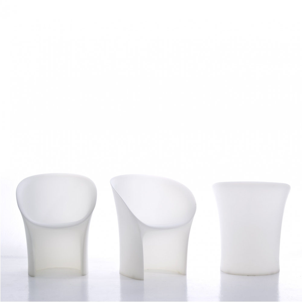 Pronta Consegna - Moroso Poltroncina Moon Bianco Traslucido