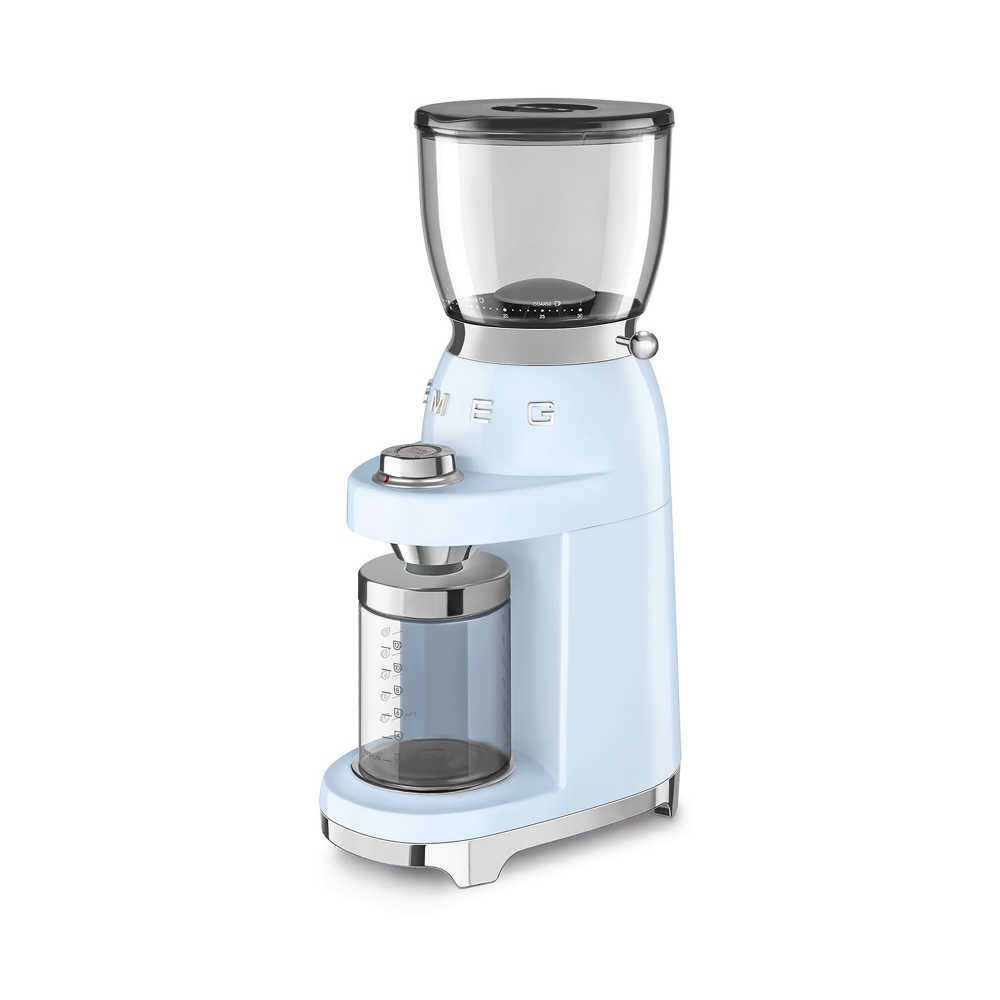 Quick Ship - Smeg Estetica 50's Style coffee grinder Light Blue