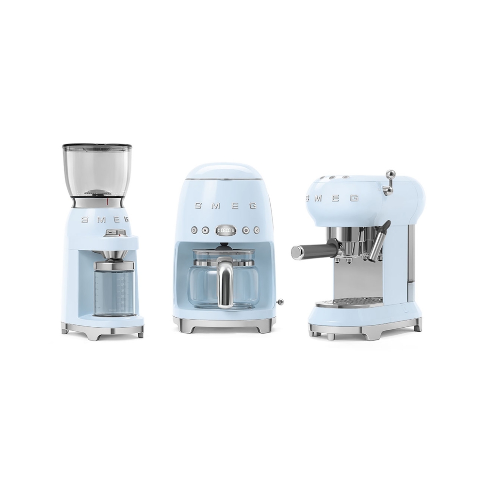 Quick Ship - Smeg Estetica 50's Style coffee grinder Light Blue