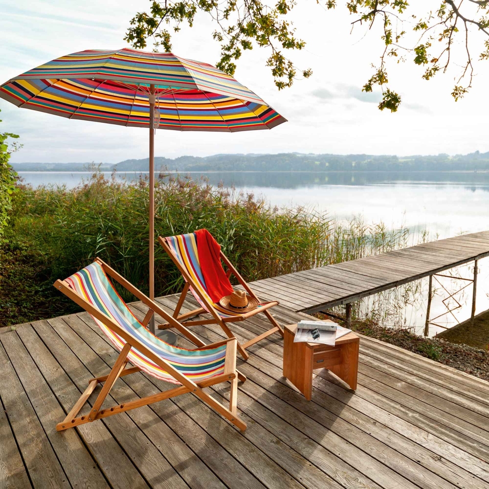 Quick Ship - Weishäupl Cabin deck chair Multicolor -33