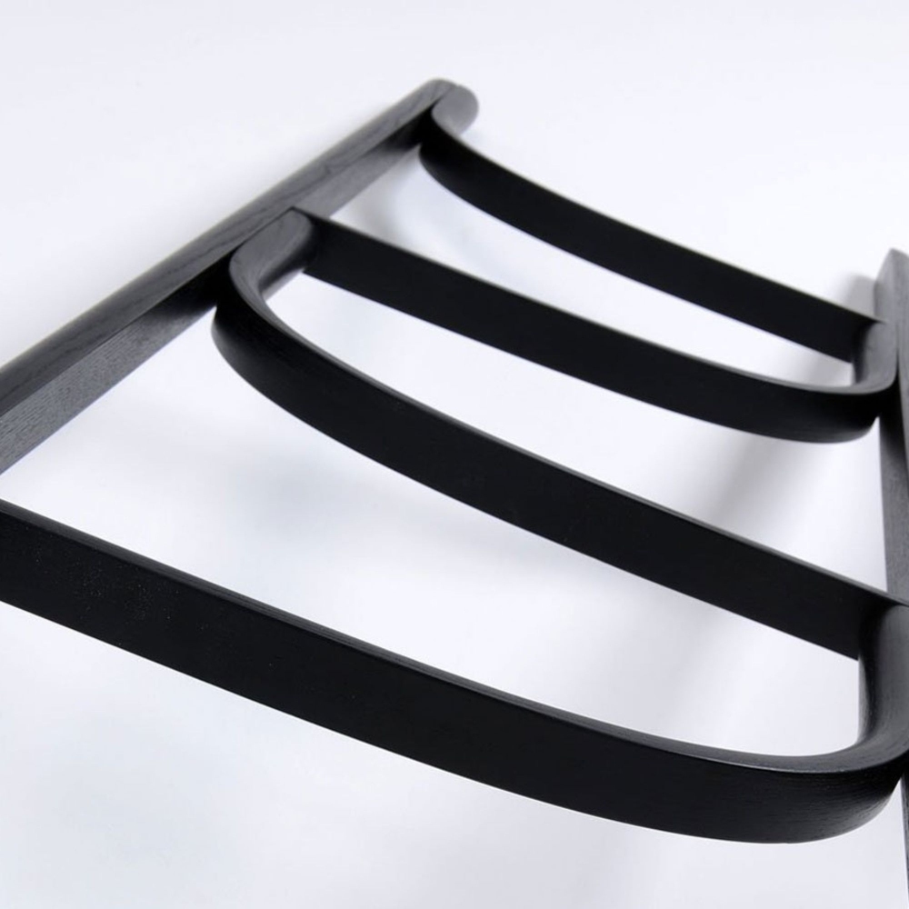 Quick Ship - Wiener GTV Design Ladder towel rail h 150 cm Black