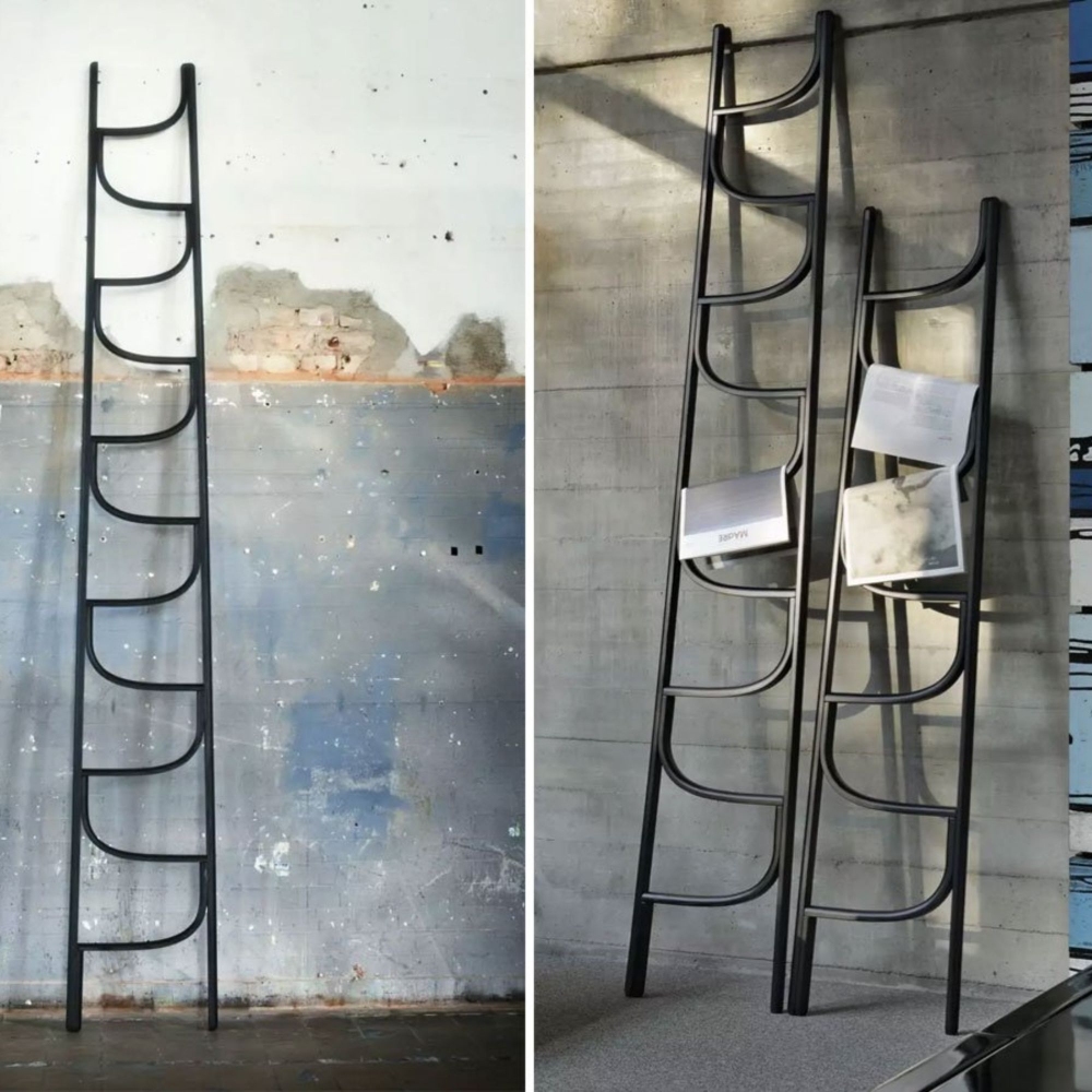 Pronta Consegna - Wiener GTV Design Portasciugamani Ladder h 154 cm Nero