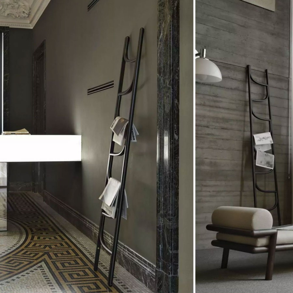 Pronta Consegna - Wiener GTV Design Portasciugamani Ladder h 154 cm Nero