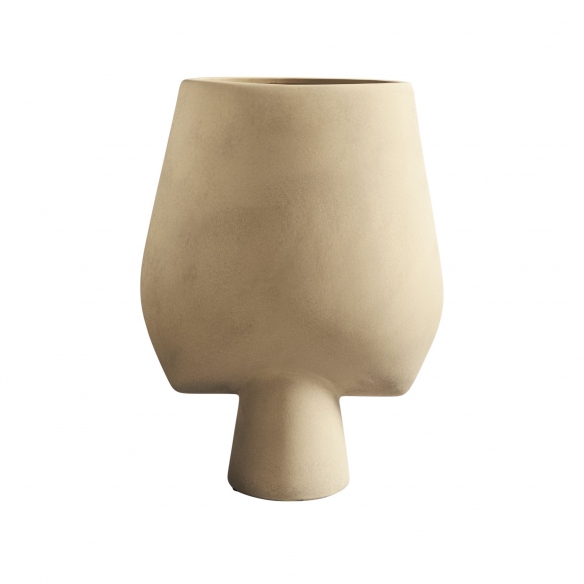 Quick Ship - 101 Copenhagen Sphere Square Big Vase Sand