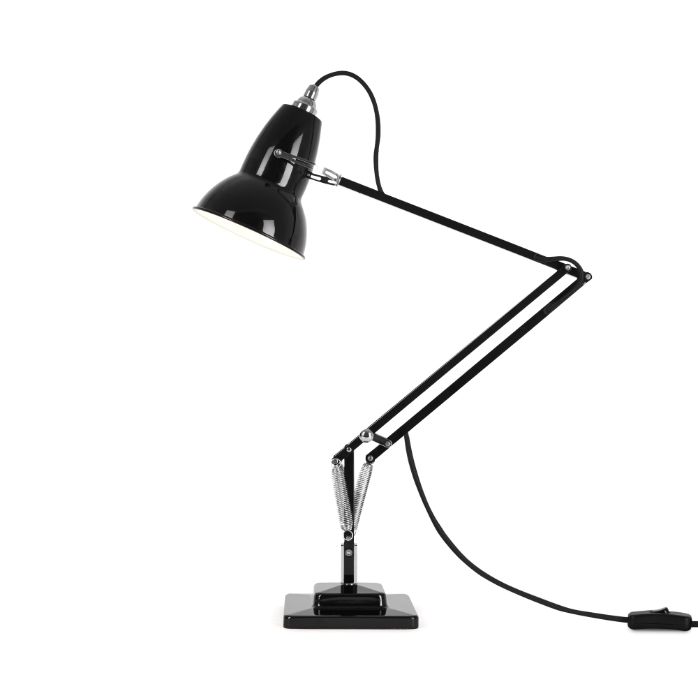 Quick Ship - Anglepoise Original 1227 Standard Collection desk lamp Jet Black