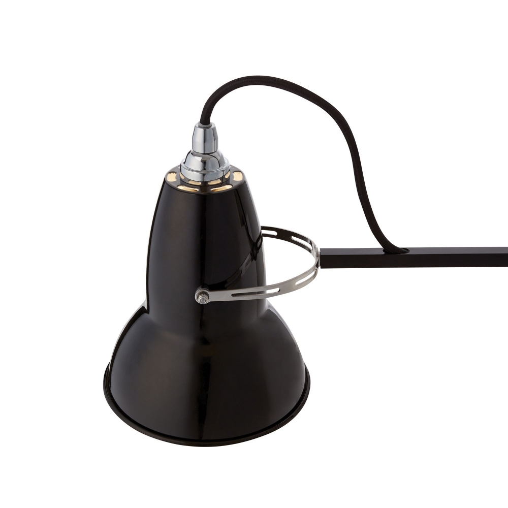 Quick Ship - Anglepoise Original 1227 Standard Collection desk lamp Jet Black