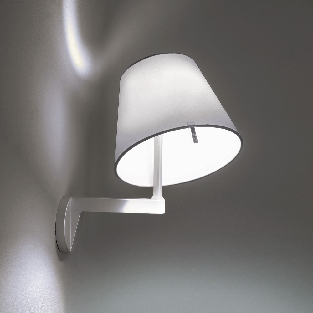 Quick Ship - Artemide Melampo Bronze Wall Lamp with On/Off Switch