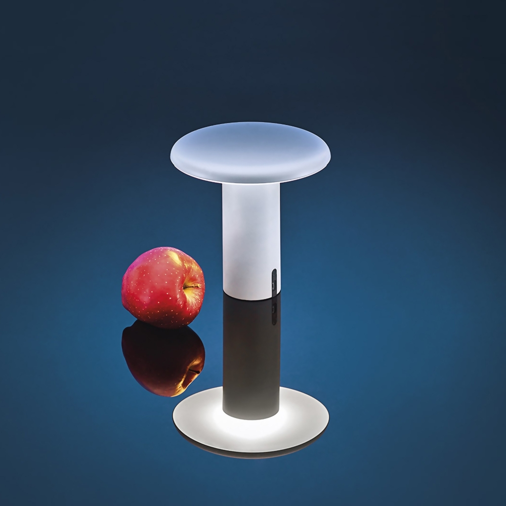 Quick Ship - Artemide Takku Table Lamp Painted White