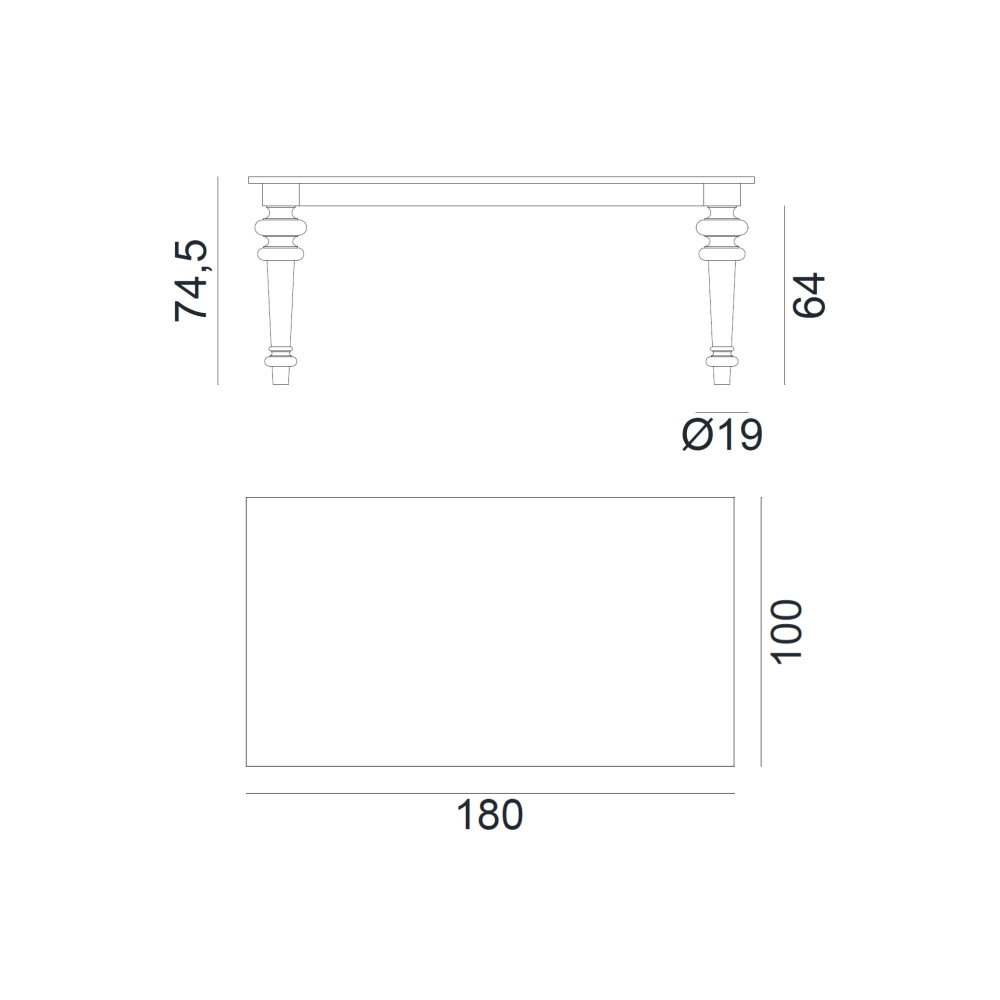 Gervasoni Gray 34 Table