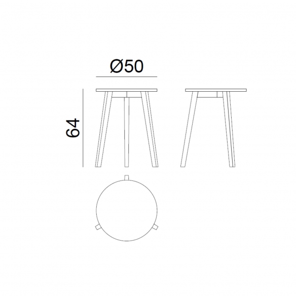 Gervasoni InOut 744 Outdoor Coffee Table