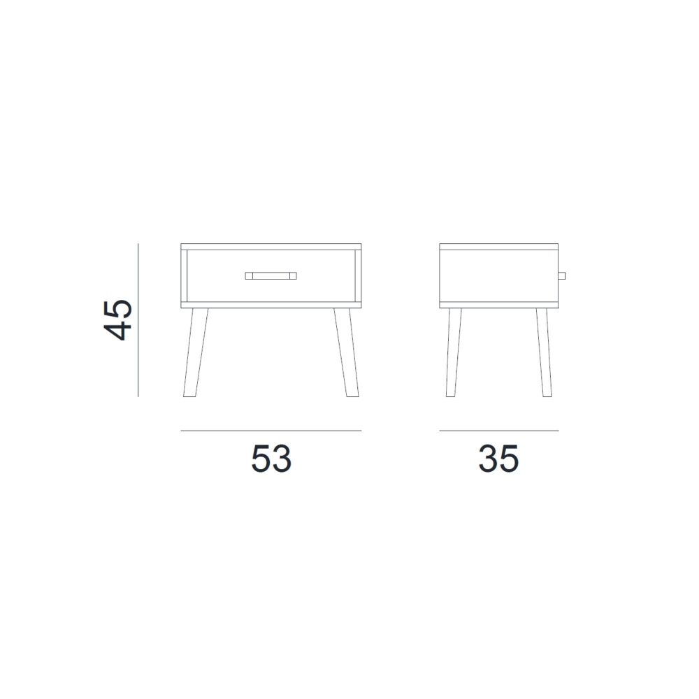 Gervasoni LC 53 Bedside Table