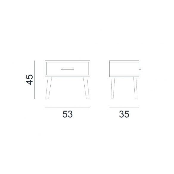 Gervasoni LC 53 Bedside Table