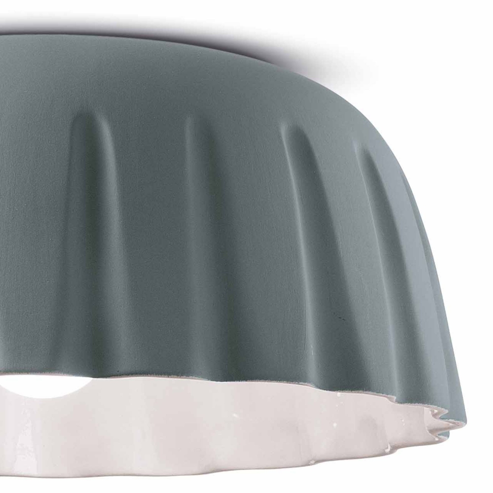 Quick Ship - Ferroluce Madame Gres C2572 Ceiling Lamp Tele Grey