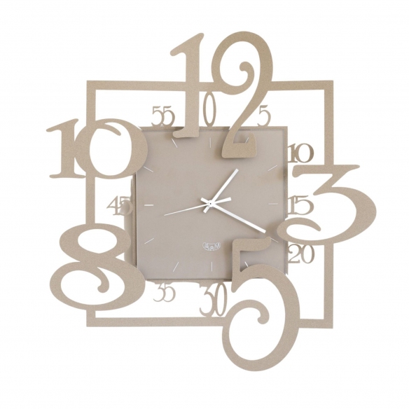 Quick Ship - Arti e Mestieri Amos wall clock Beige