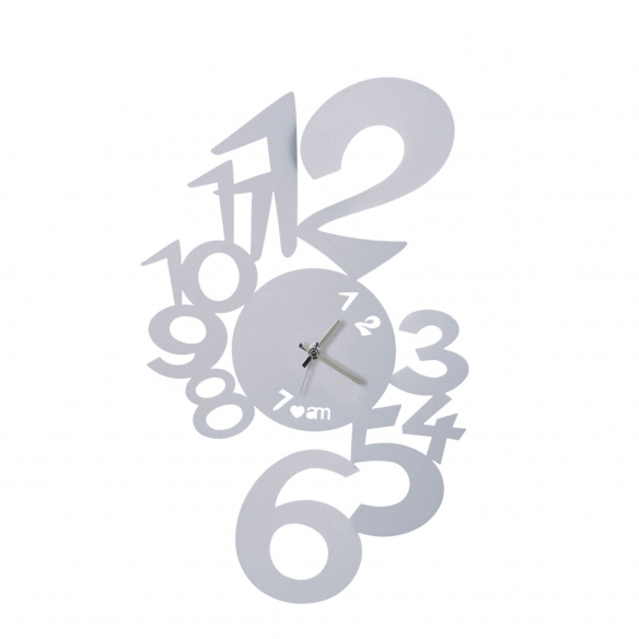 Quick Ship - Arti e Mestieri Lupin wall clock Aluminum