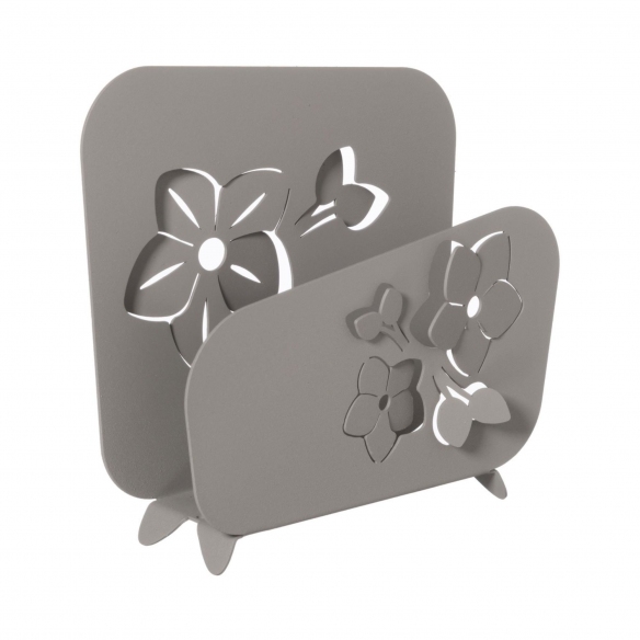 Quick Ship - Arti e Mestieri Fior di Loto tall napkin holder Mud