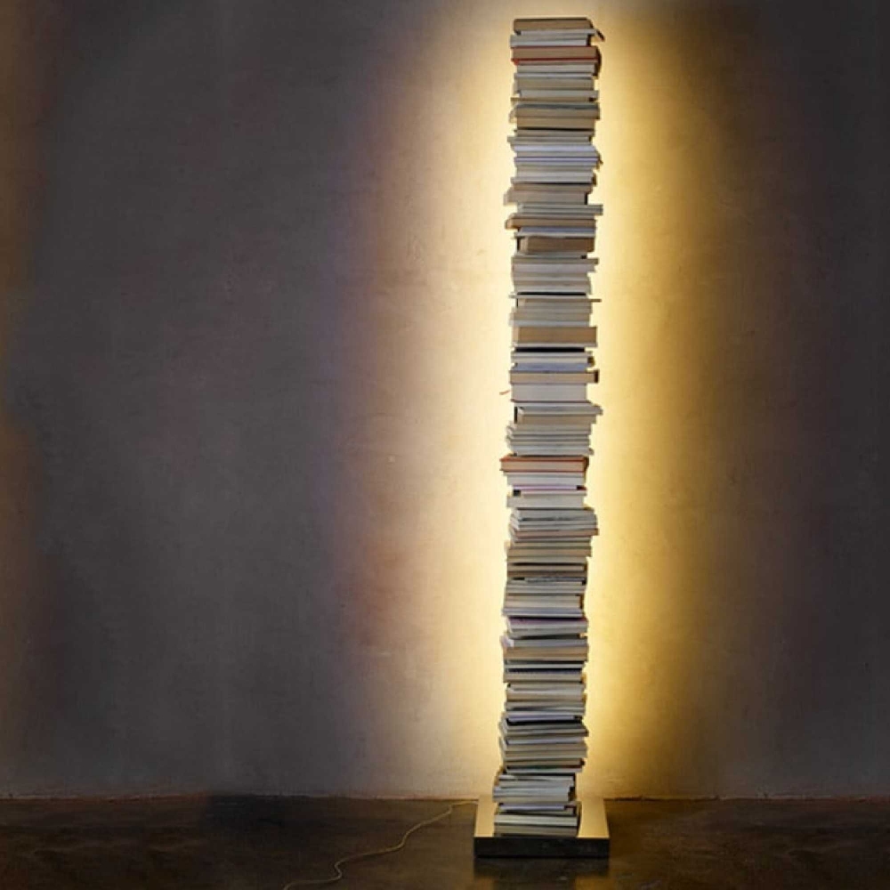 Quick Ship - Opinion Ciatti Original Ptolomeo® H 160 Bookcase Inox Steel