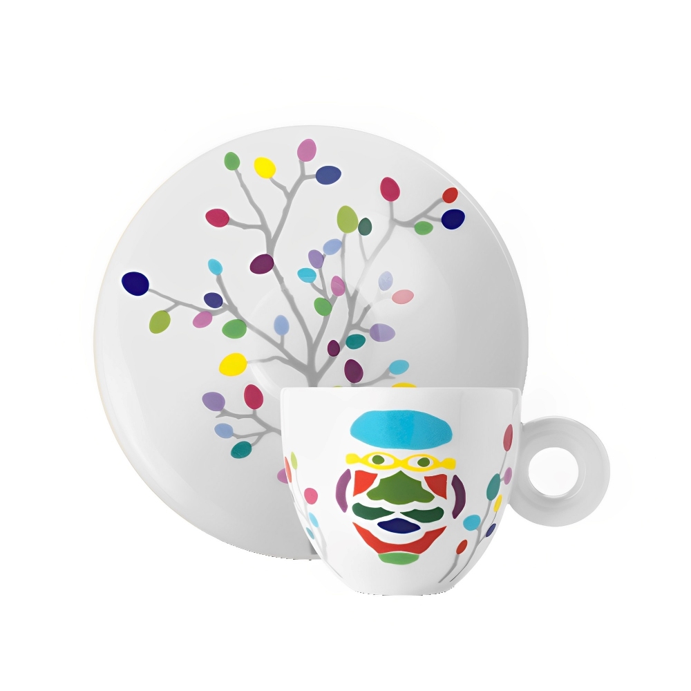 Illy 6 Tazze Cappuccino  e 5 Piattini Illy Art Collection Pascale Marthine Tayou (seconda scelta)