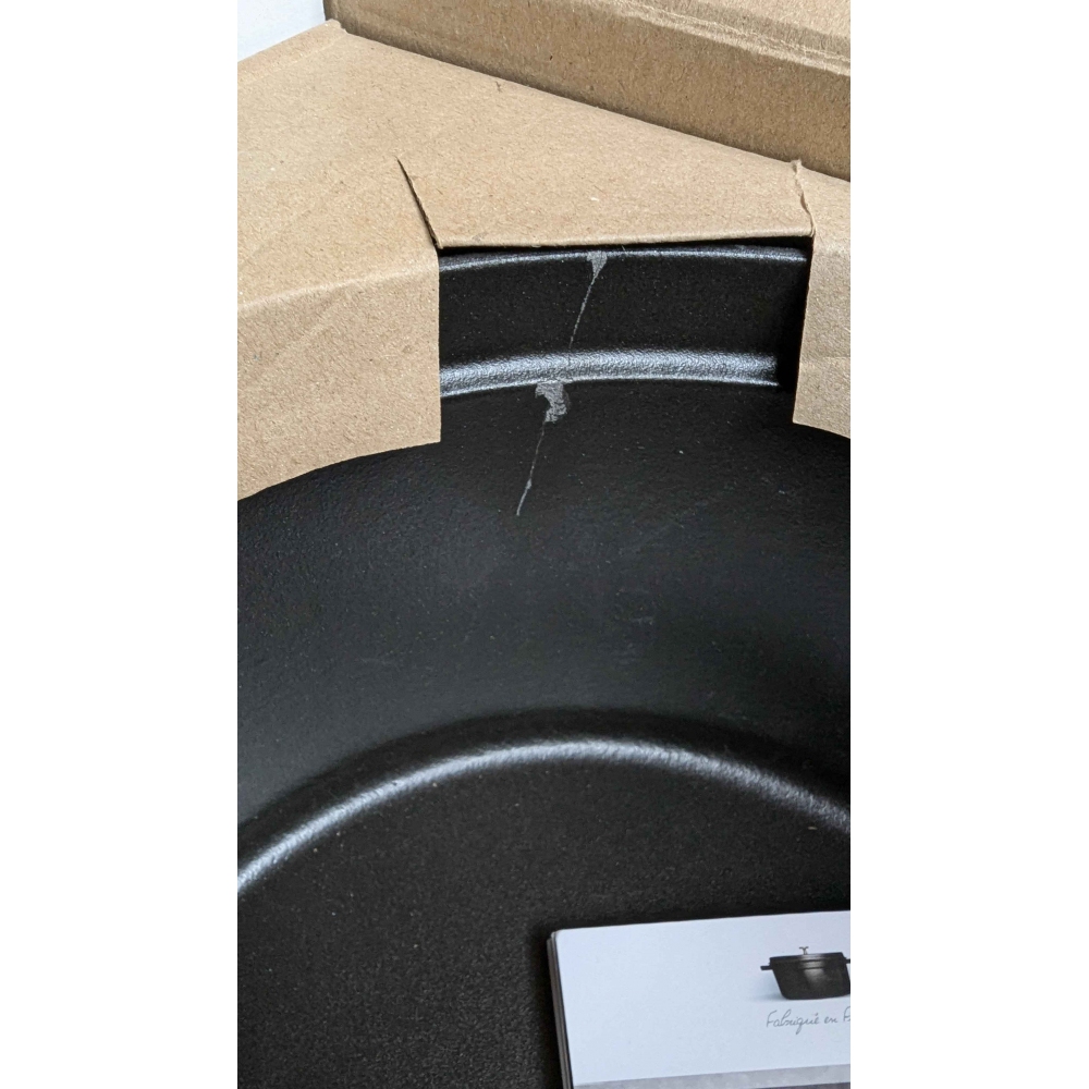 Staub Cocotte rotonda in ghisa cm. 28  Colore Le Mer (SECONDA SCELTA)