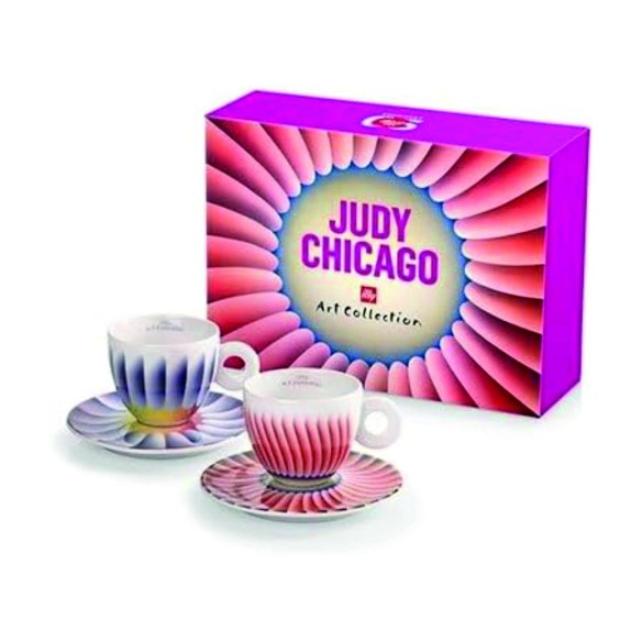 Illy 2 Art Collection Judy Chicago 2 espresso cups