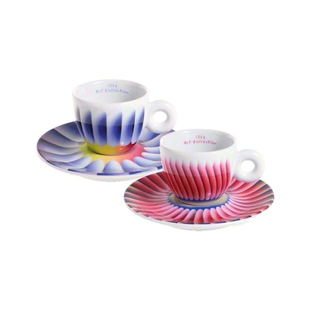 Illy 2 tazze da caffè espresso Art Collection Judy Chicago