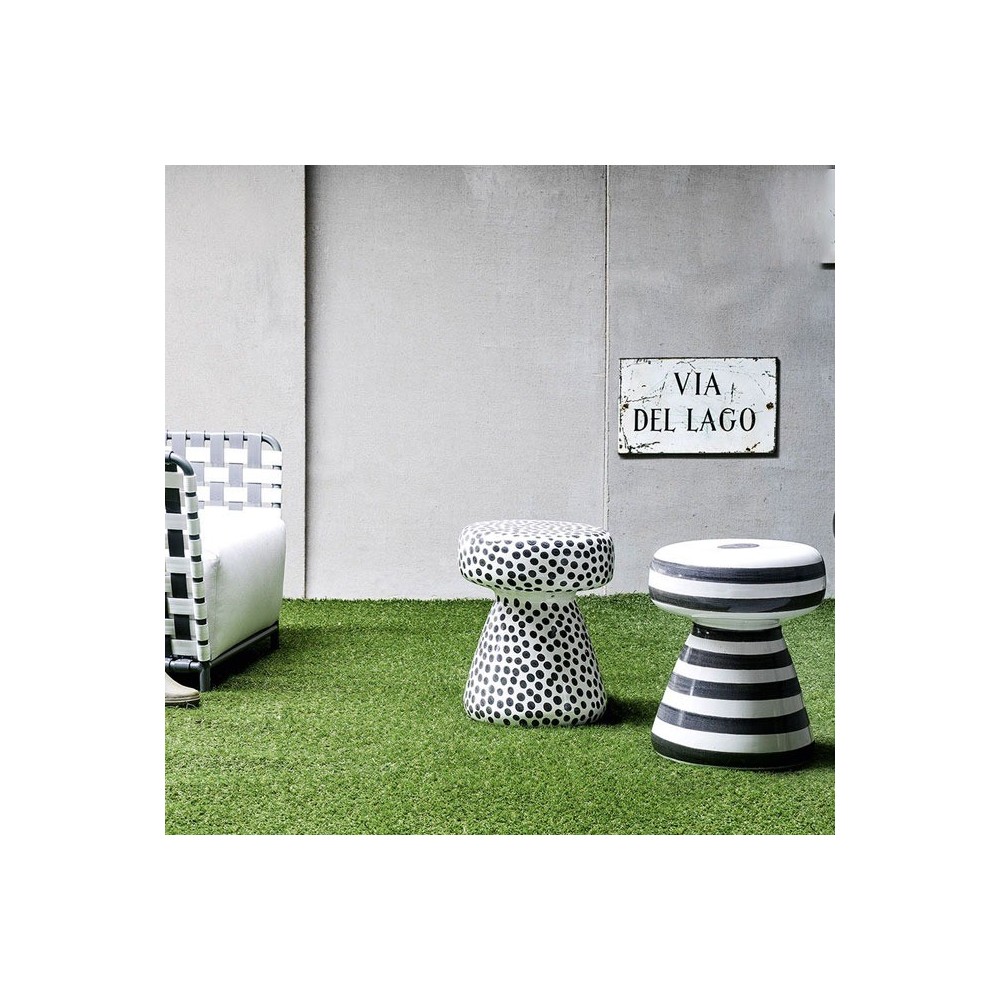 Gervasoni Tavolino Pouf In Ceramica Inout 44