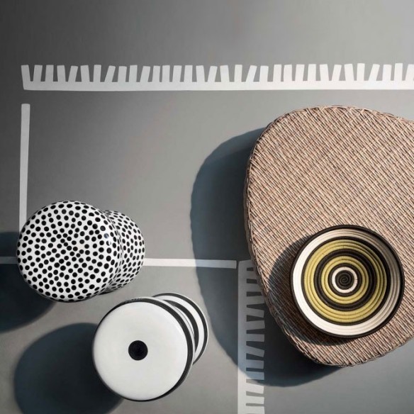 Gervasoni Tavolino Pouf In Ceramica Inout 44