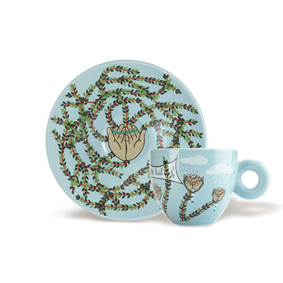 4 tazze cappuccino Illy Art Collection Biennale 2026 - Maher, Werewere, Petersen e Rahman