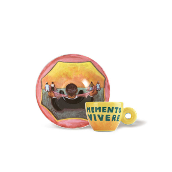 4 tazzine espresso Illy Art Collection Biennale 2026 - Maher, Werewere, Petersen e Rahman
