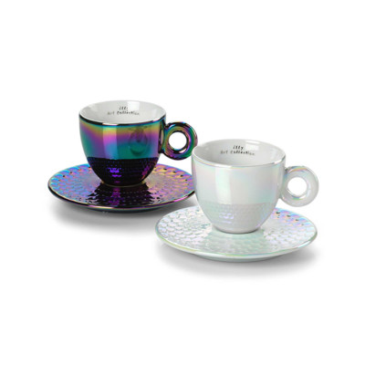 2 Cappuccino Cups Illy Art Collection John Armleder