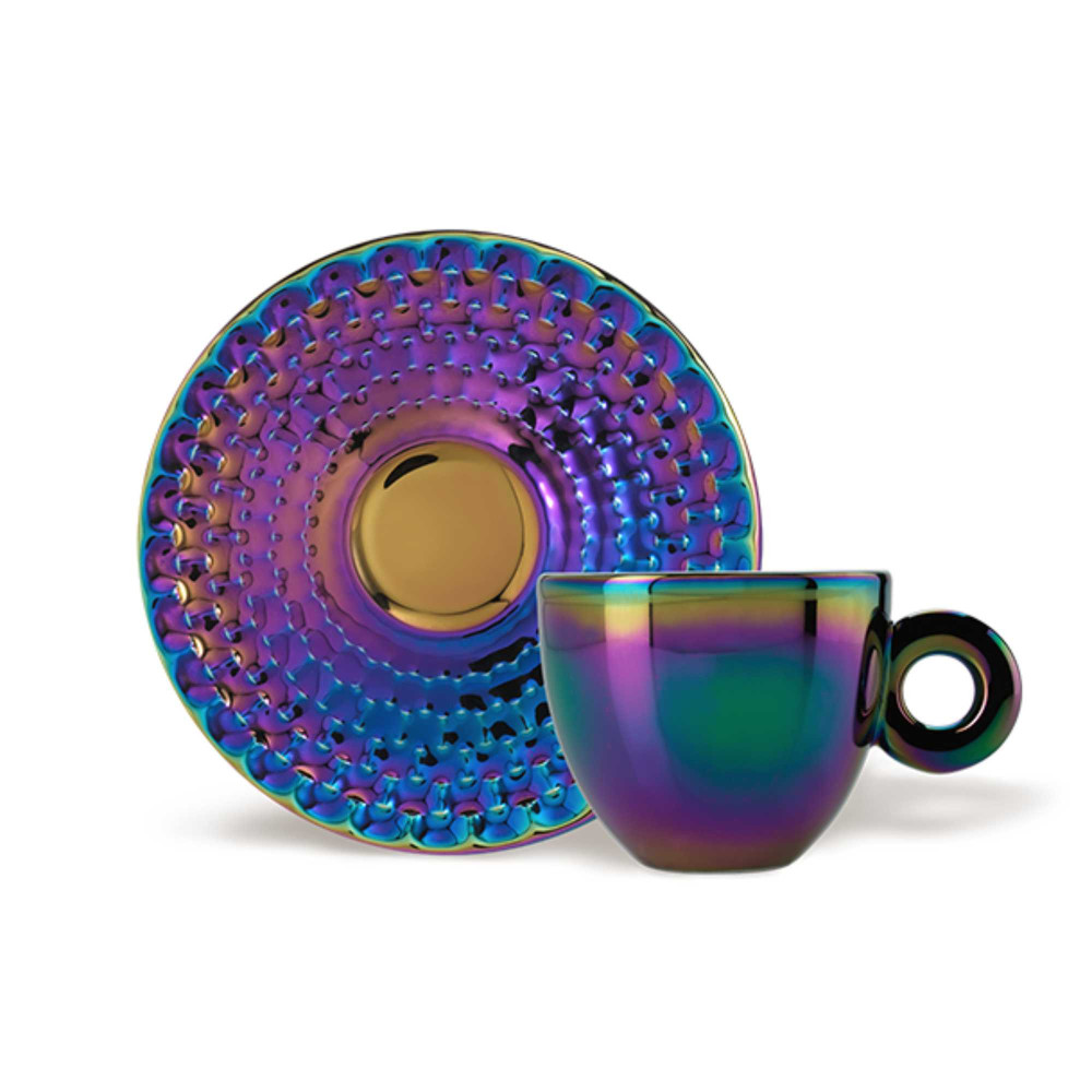 2 Cappuccino Cups Illy Art Collection John Armleder