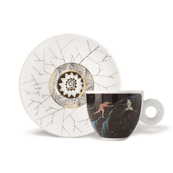 2 tazze cappuccino Illy Art Collection Biennale 2024 - John Armleder