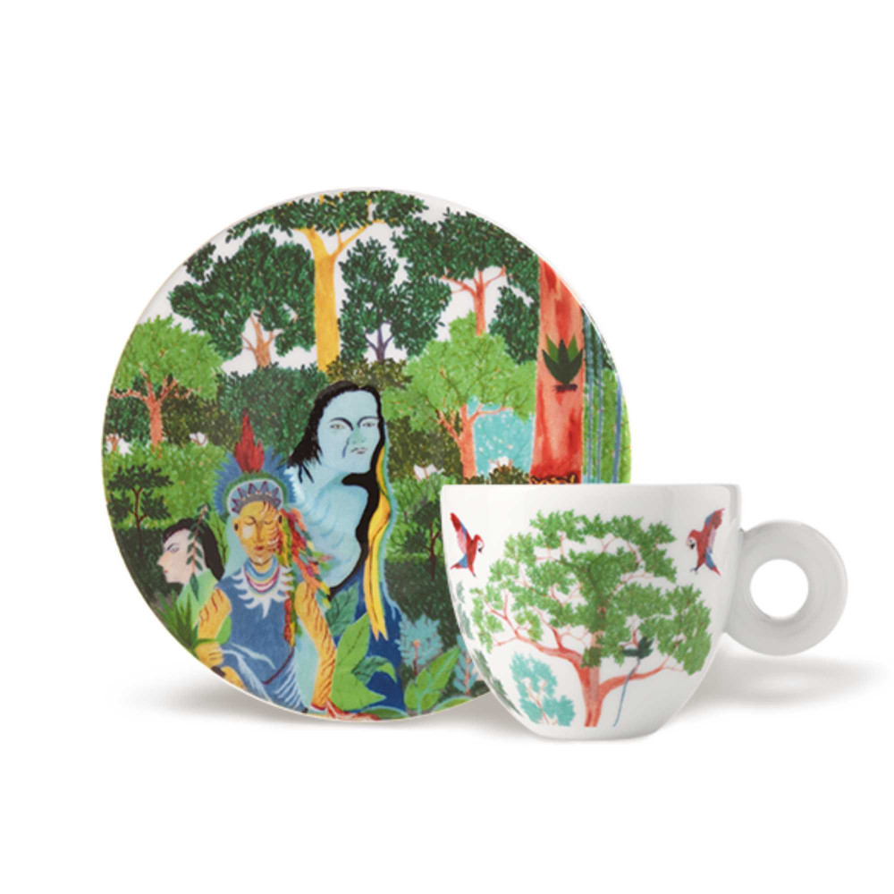 2 tazze cappuccino Illy Art Collection Biennale 2024 - John Armleder