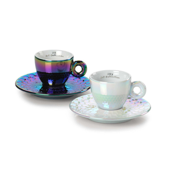 Illy 2 tazze espresso Art Collection John Armleder