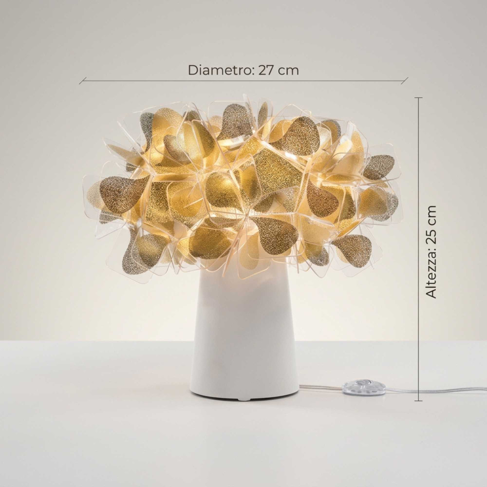 Slamp Clizia Mama Non Mama Gold Table Lamp - White Base