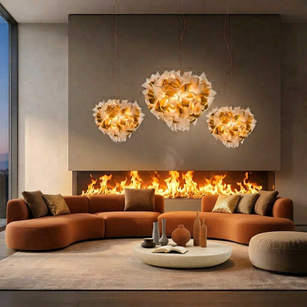 Quick Ship - Slamp Veli Aurea Pendant Lamp - Transparent Cable