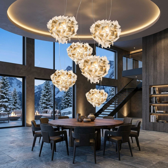 Quick Ship - Slamp Veli Aurea Pendant Lamp - Transparent Cable