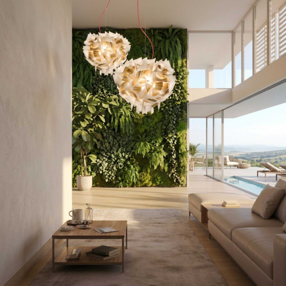 Quick Ship - Slamp Veli Aurea Pendant Lamp - Transparent Cable